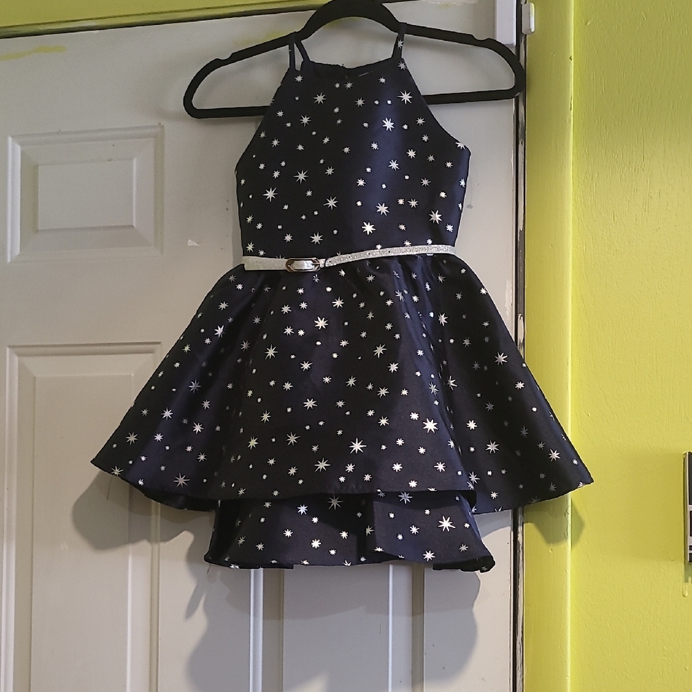 Emerald Sundae Midnight Blue Starry Kids Dress